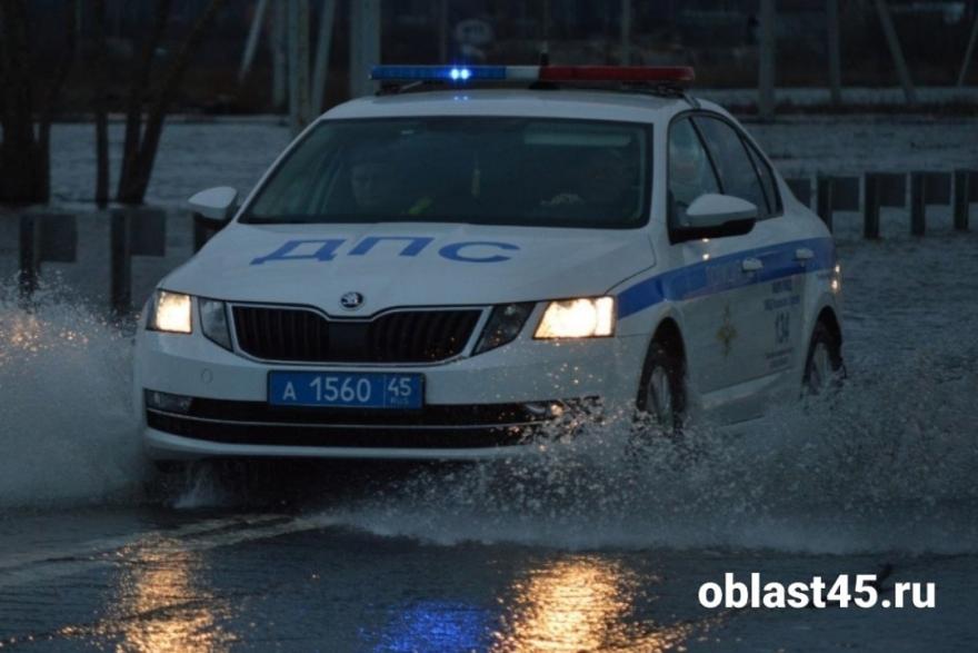 Полицейские задержали пьяного зауральца, который на УАЗе ушёл под воду